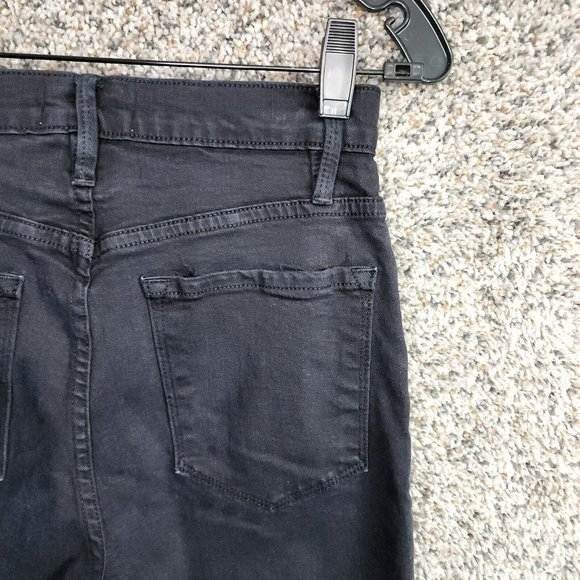 Frame Denim Womens 24 Jeans‎ Ali High Rise Cigarette Black Zip 5 Pocket Casual - Picture 7 of 11